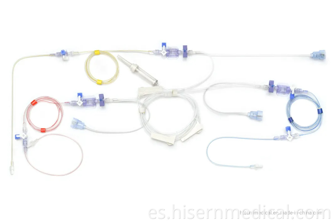 Producto de instrumentos médicos Suministro de fábrica de China Dispositivo de descarga de doble función Transductor de presión arterial desechable